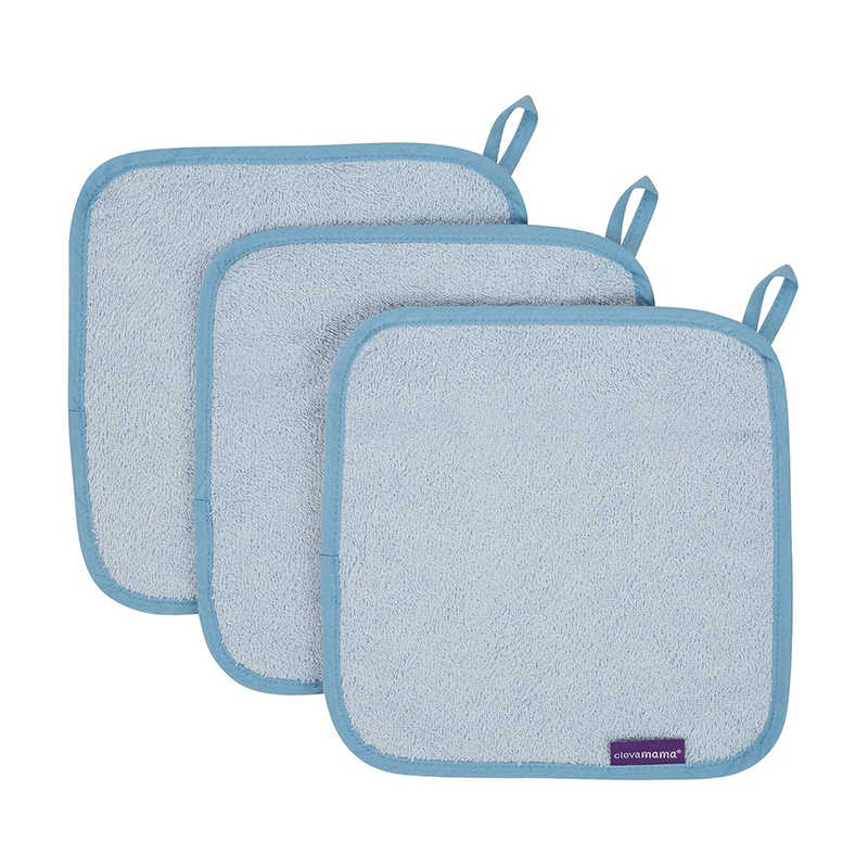 Bamboo Baby Washcloths (3 S) Blue Grato Bambino Kids Shop